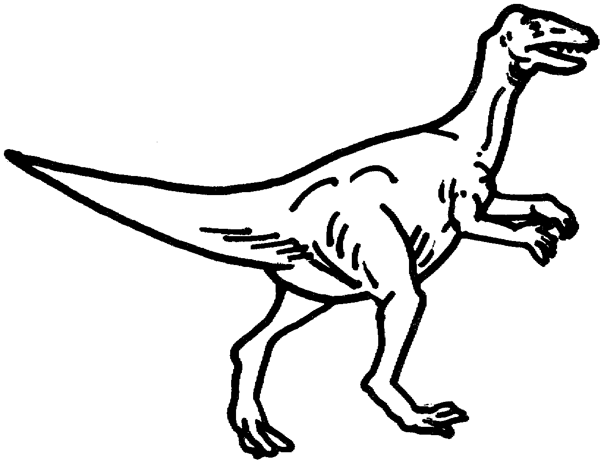 Динозавр чб